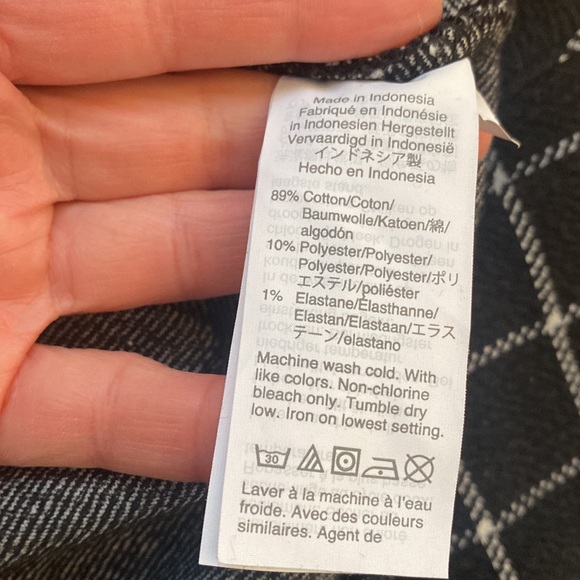 Madewell - Boxy Black and White Checkered Sweater - size M - EUC - Picture 6 of 10